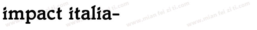impact italia字体转换